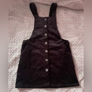 Black corduroy dress